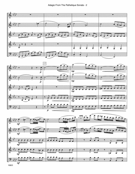 Adagio From The Pathetique Sonata (Themes From Movement II, No. 8, Op. 13)