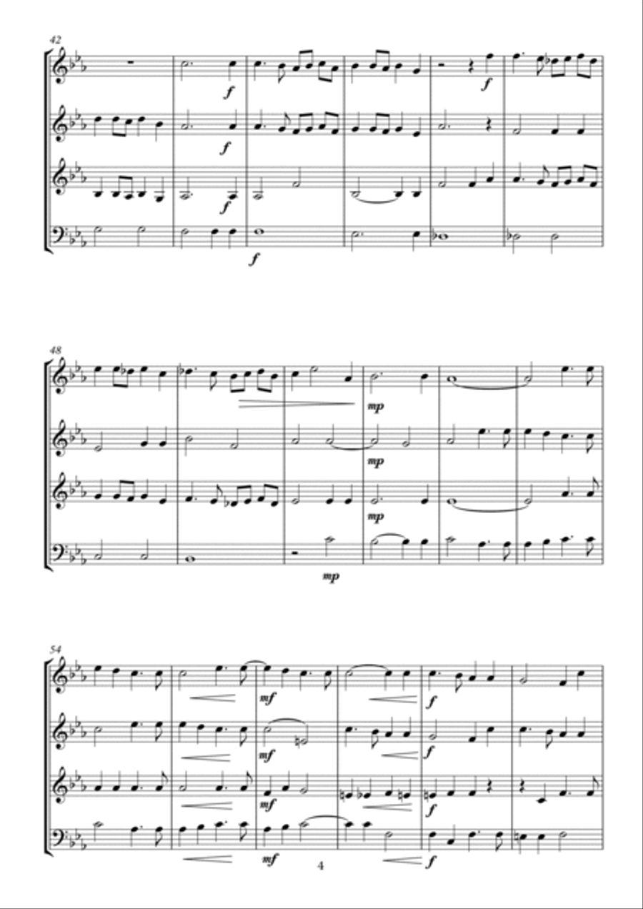 Cantate Domino Cantate Domino Woodwind Quartet scores gallery preview page 4