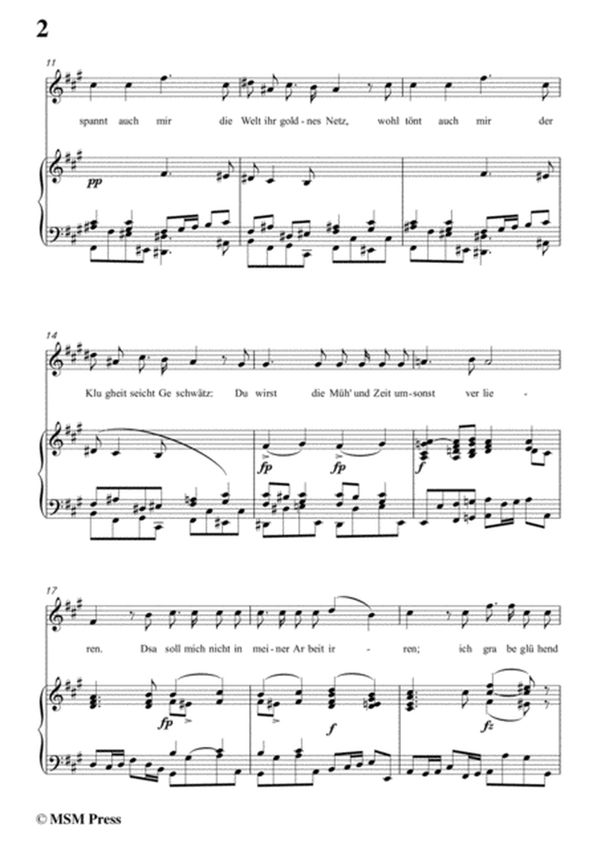 Schubert-Schatzgräbers Begehr,Op.23 No.4,in f sharp minor,for Voice&Piano image number null
