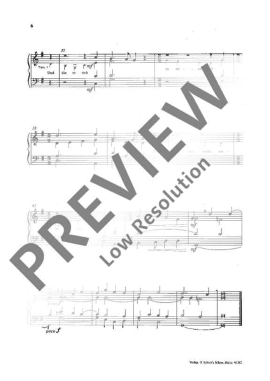 Zwei Festsprüche TTBB scores gallery preview page 6