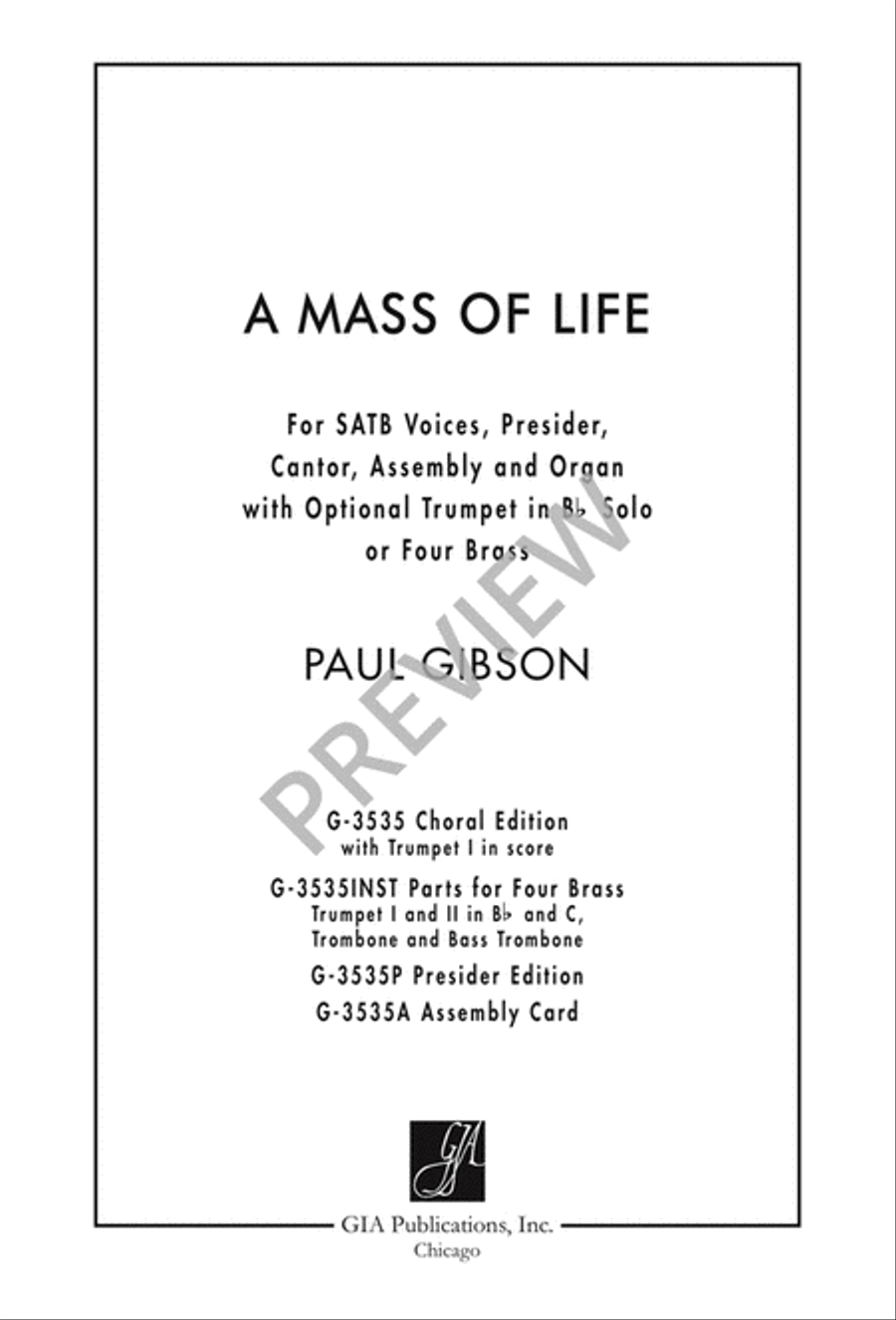 A Mass of Life 4-Part scores gallery preview page 3