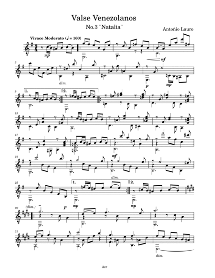 Valse Venezolanos No.3 