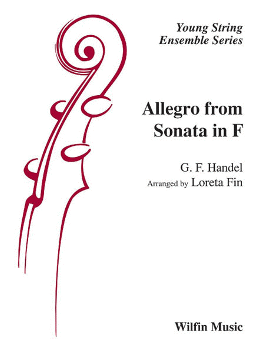 Allegro from Sonata in F String Orchestra scores gallery preview page 1