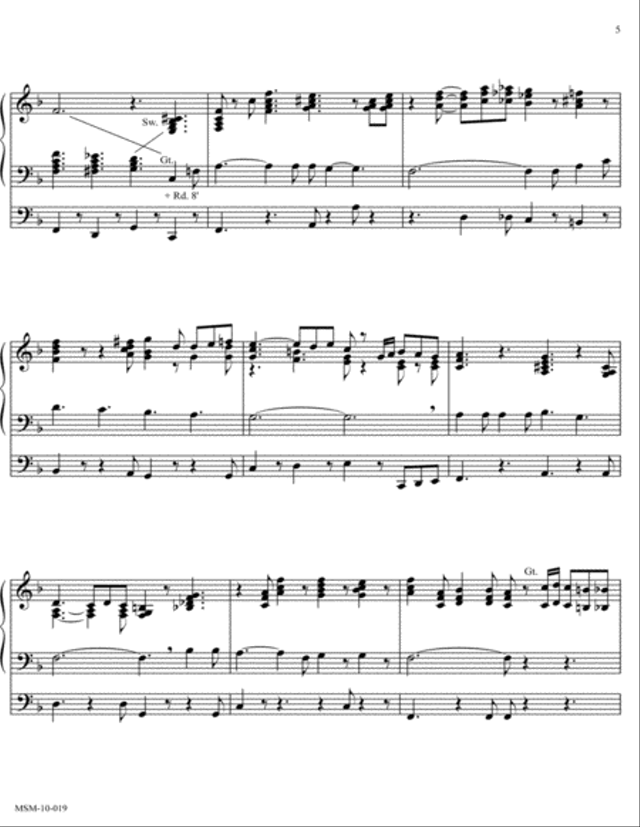 Three Advent Preludes Organ scores gallery preview page 4