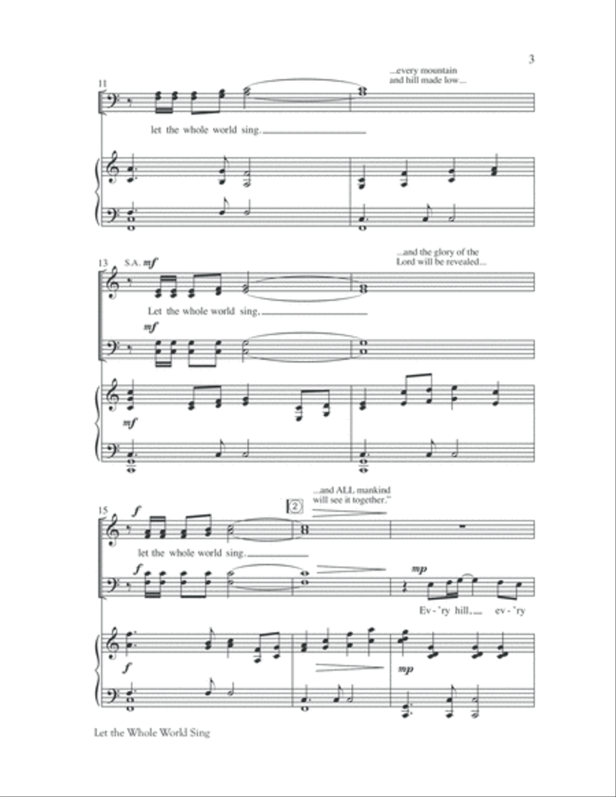 Let the Whole World Sing Flute scores gallery preview page 6