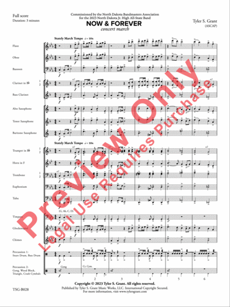 Now & Forever Now & Forever Concert Band scores gallery preview page 2
