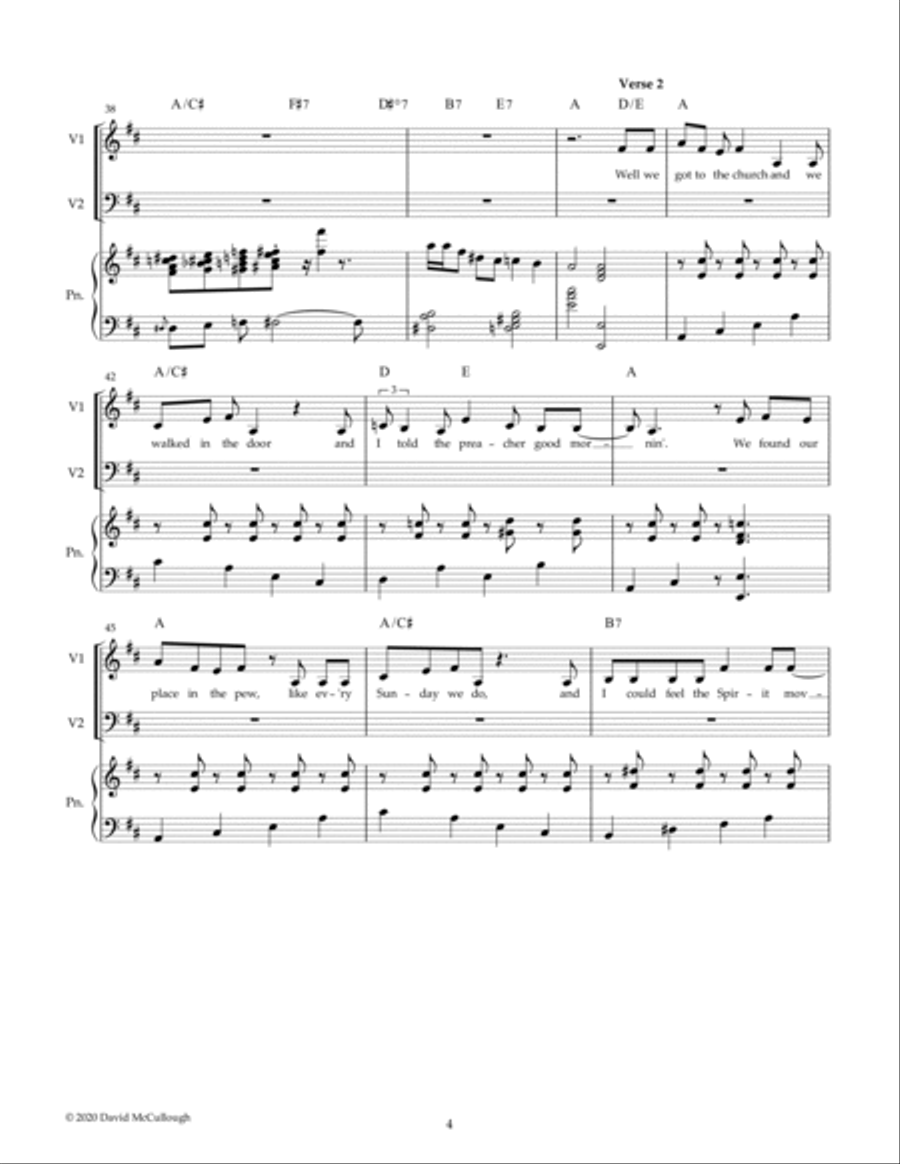 Let's Go to Church Let's Go to Church Voice scores gallery preview page 4