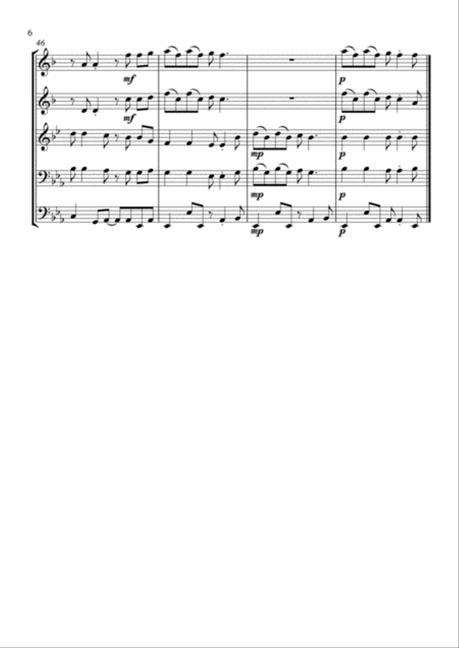 Love Yourself Brass Ensemble scores gallery preview page 6
