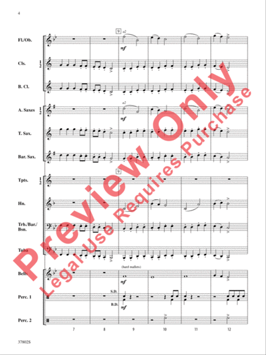 Huckleberry Hedgehog Huckleberry Hedgehog Concert Band scores gallery preview page 4