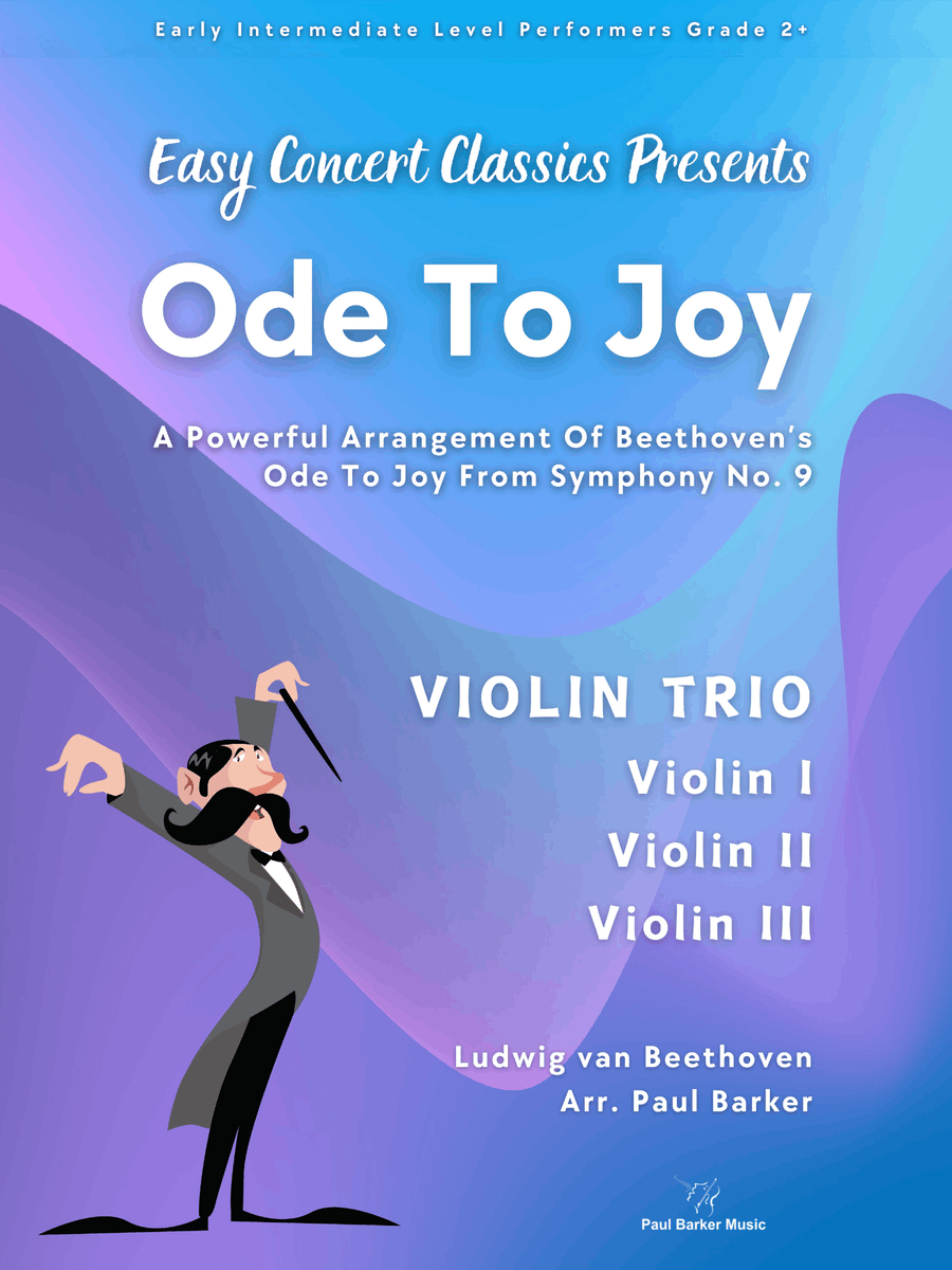 Ode To Joy (Violin Trio) String Trio scores gallery preview page 1