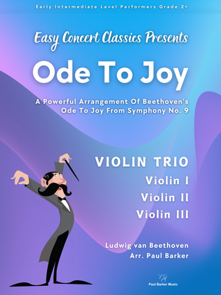 Book cover for Ode To Joy (Violin Trio)