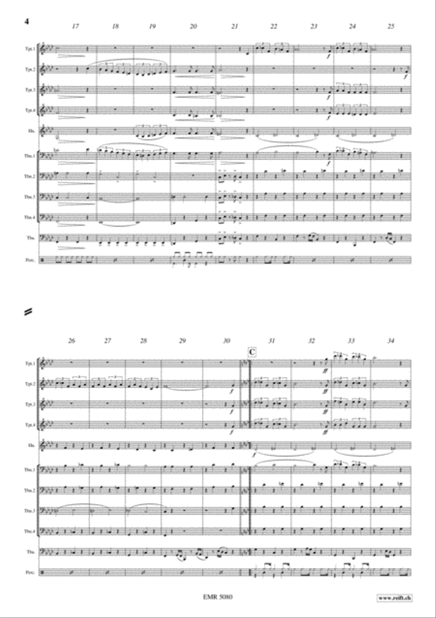 Porgy & Bess - It Ain't Necessarily So Brass Ensemble scores gallery preview page 4
