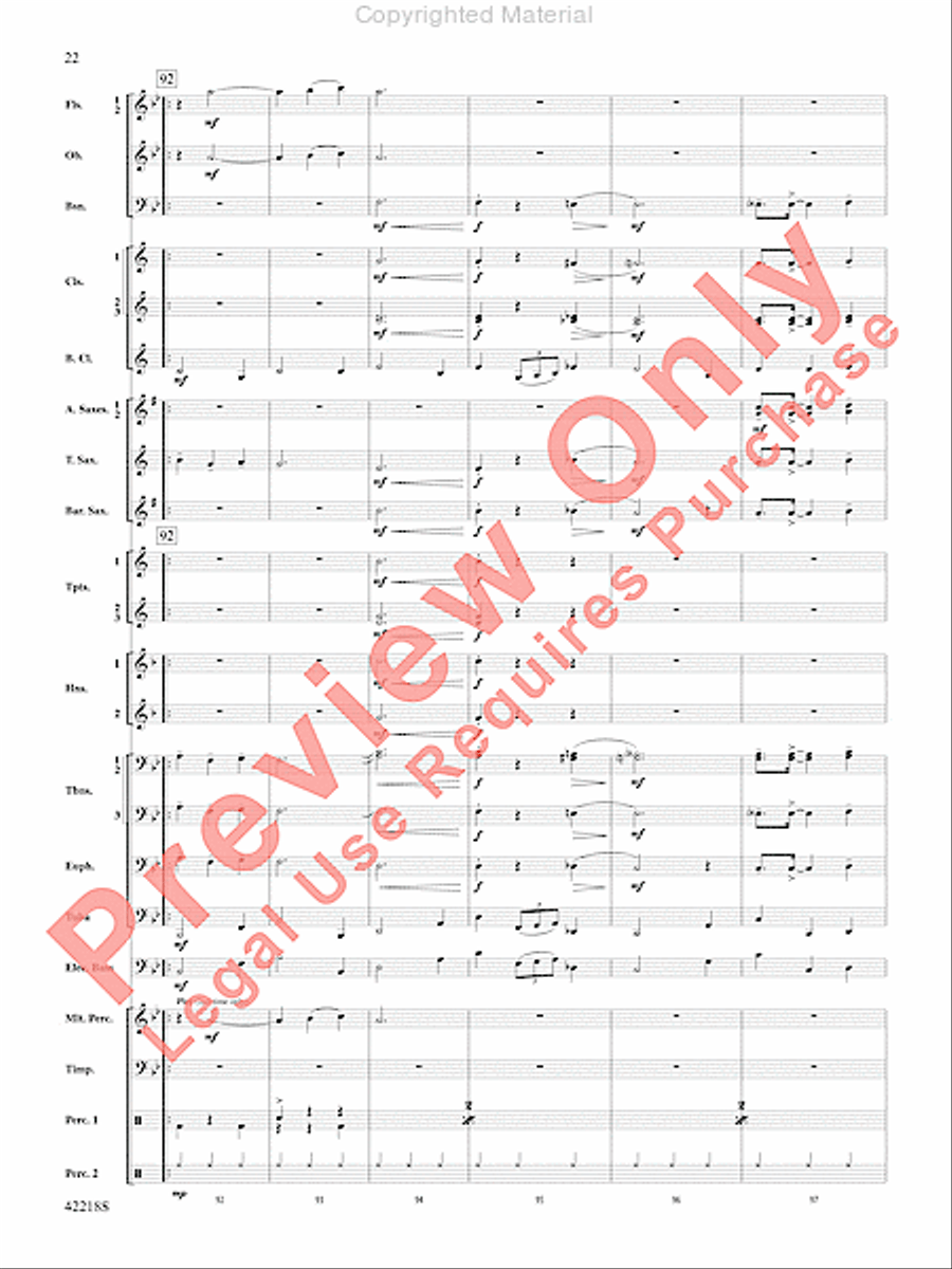 Tower of Power Greatest Hits Concert Band scores gallery preview page 21