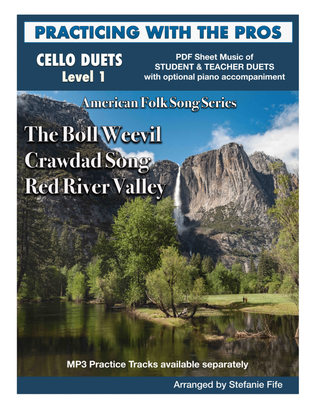 Book cover for The Boll Weevil; Crawdad Song; Red River Valley for Cello Duet