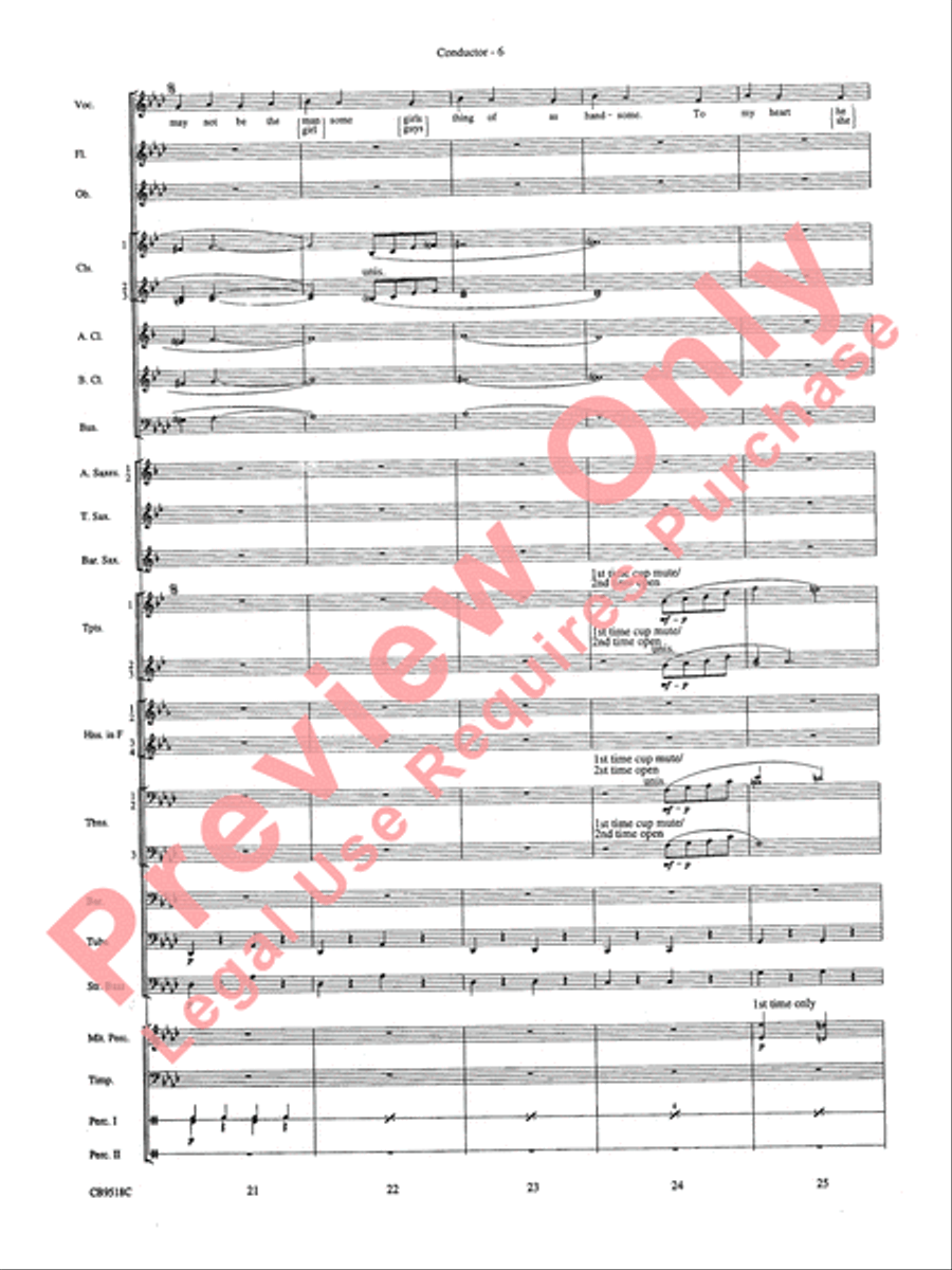 Someone to Watch Over Me Concert Band scores gallery preview page 8