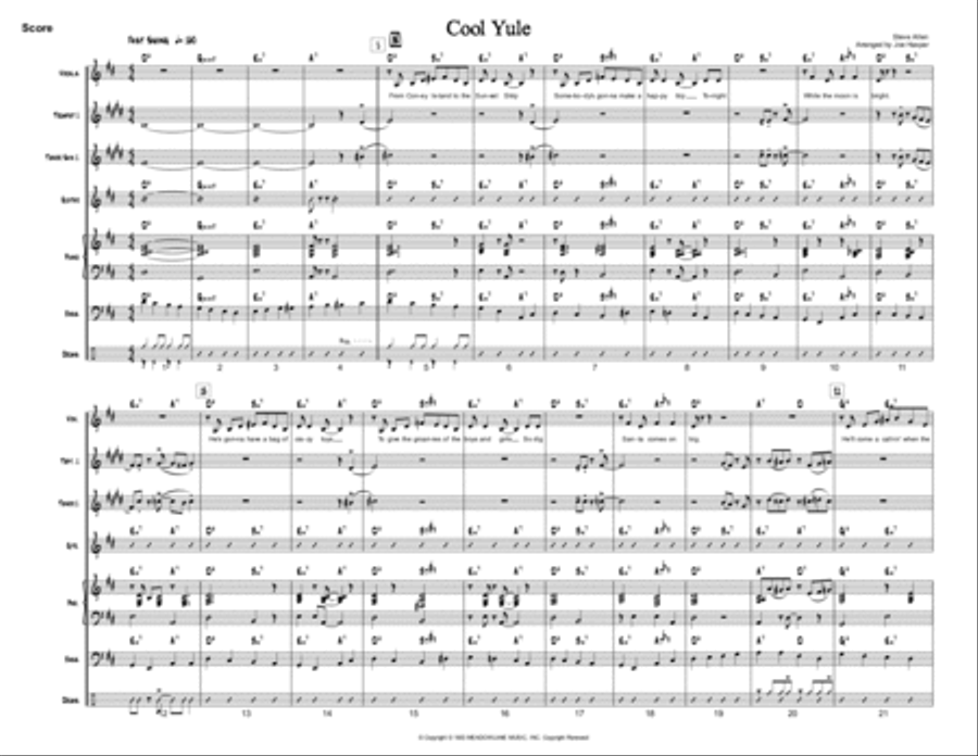 Cool Yule Large Ensemble scores gallery preview page 1