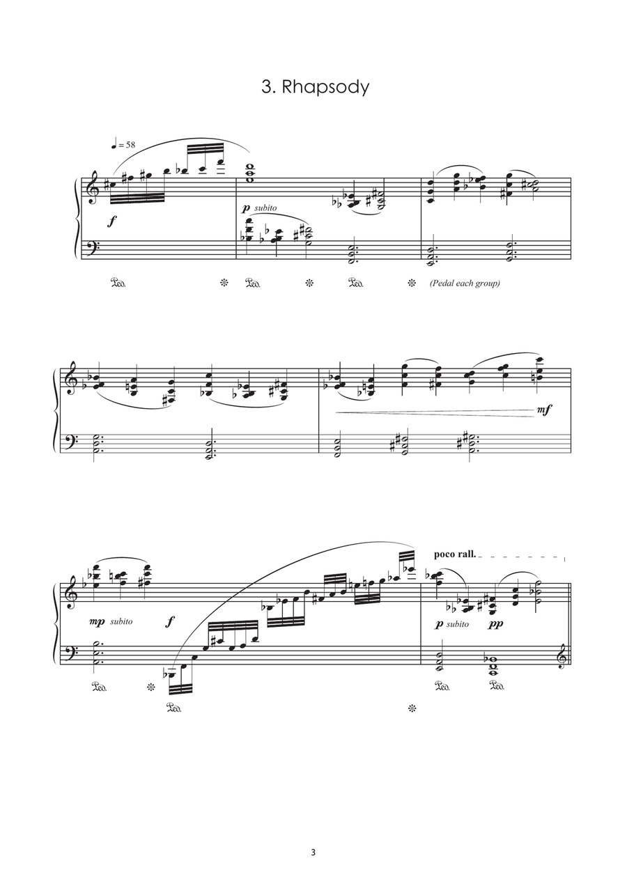 Six Postcard Pieces Piano Solo scores gallery preview page 3