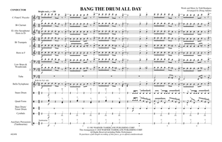 Bang the Drum All Day: Score