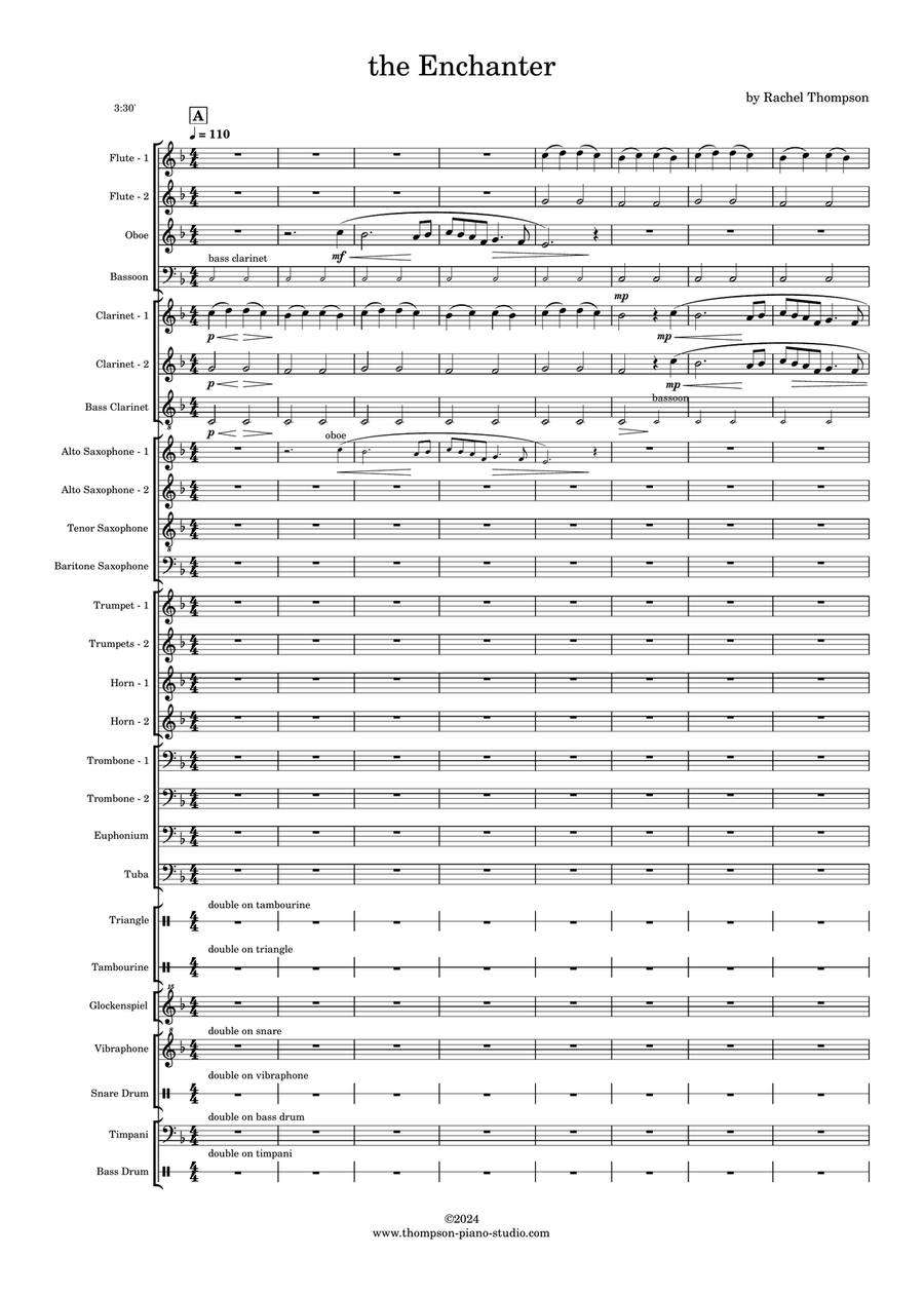 the Enchanter Concert Band scores gallery preview page 3