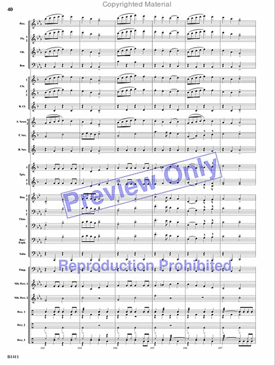 Pirates! Pirates! Concert Band scores gallery preview page 39