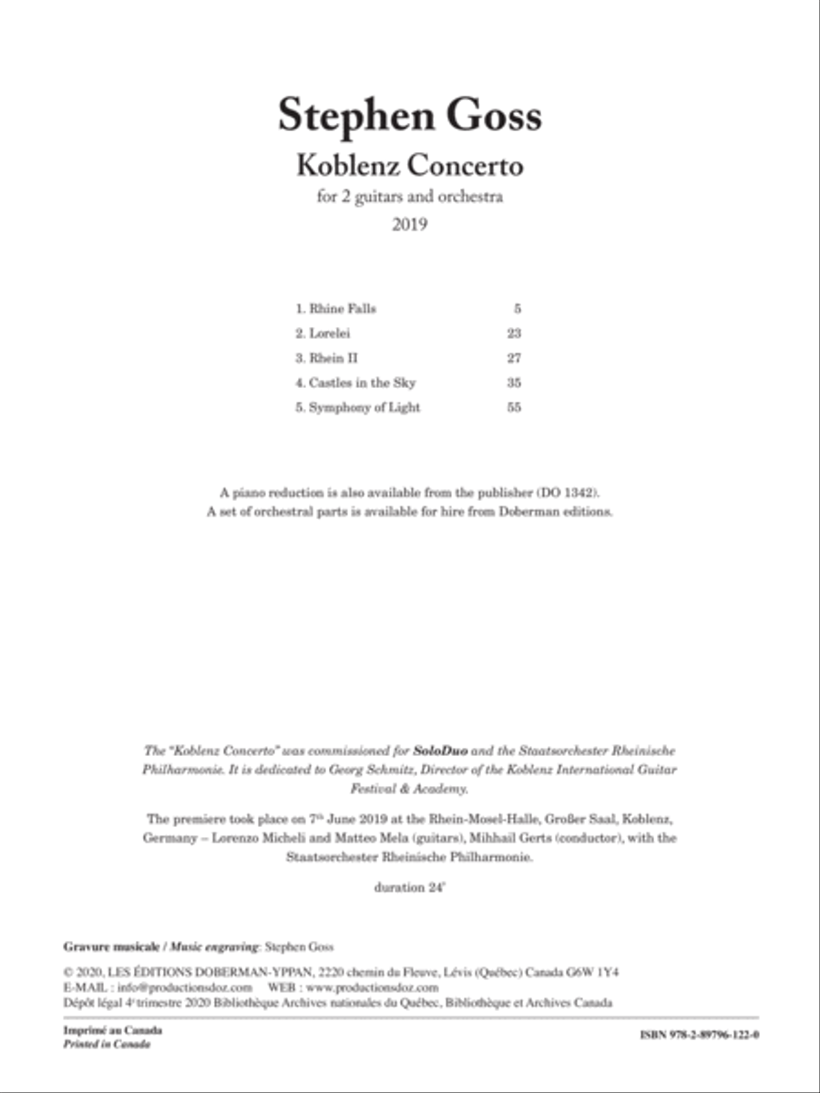 Koblenz Concerto (score) Orchestra scores gallery preview page 2