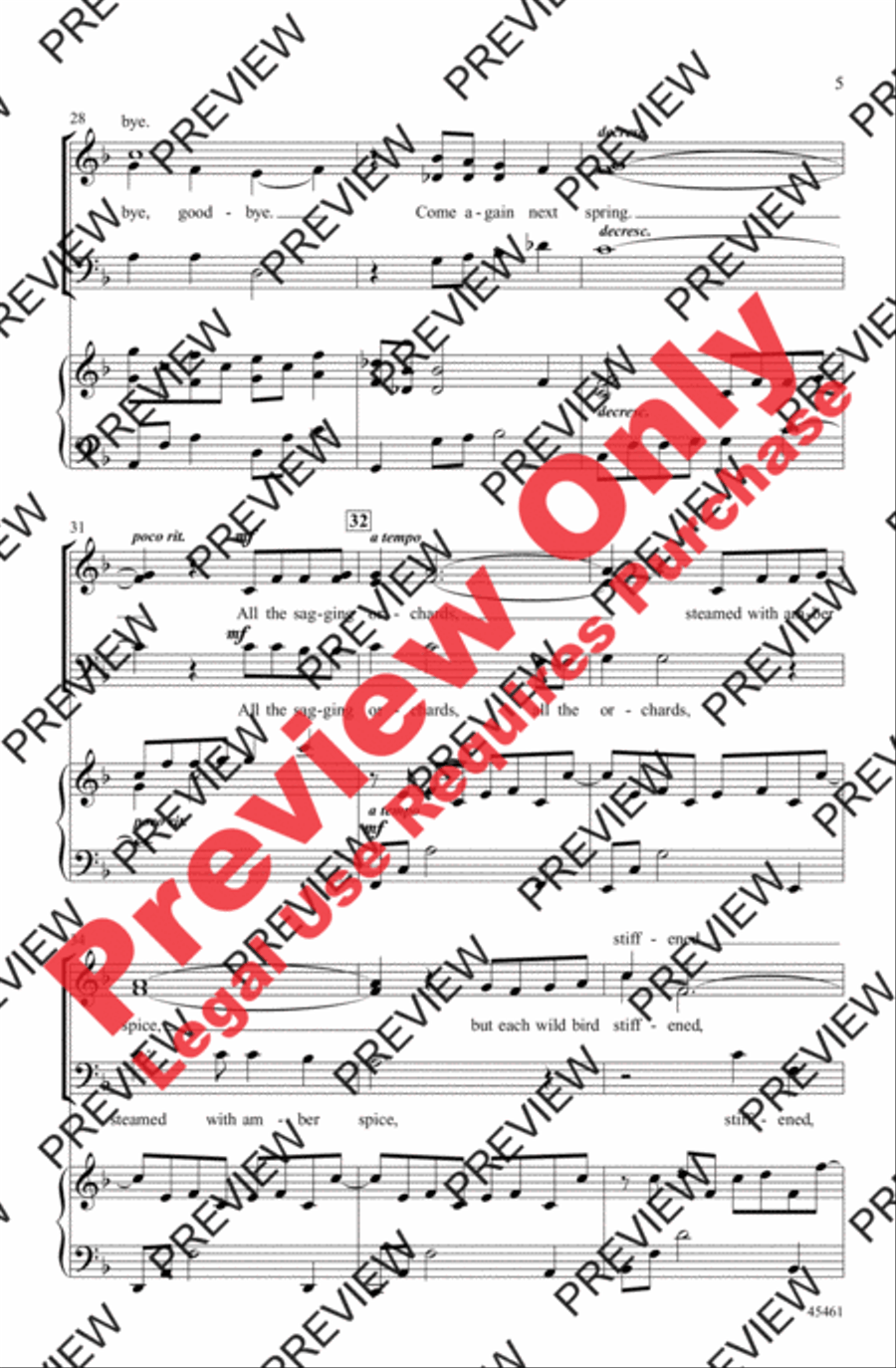 Something Told the Wild Geese 3-Part scores gallery preview page 12