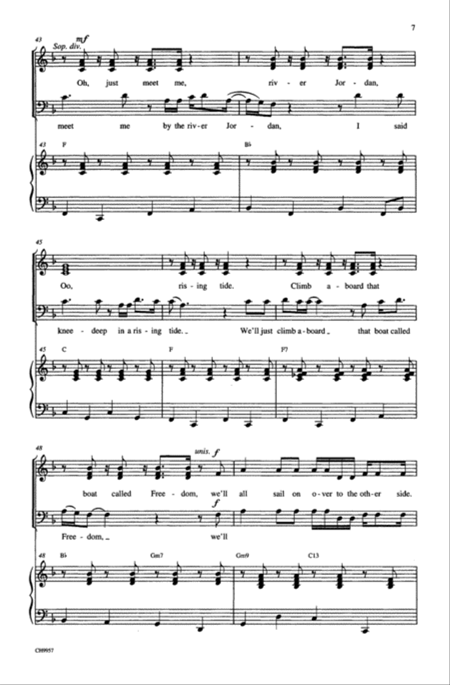 River Jordan River Jordan Choir scores gallery preview page 6