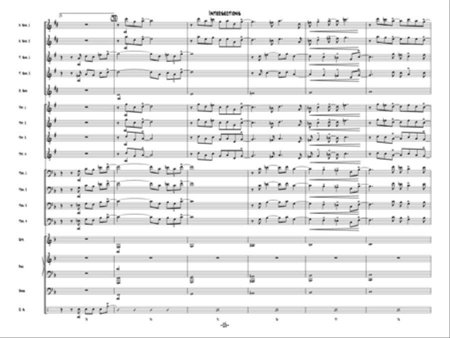 Intersections Jazz Ensemble scores gallery preview page 14