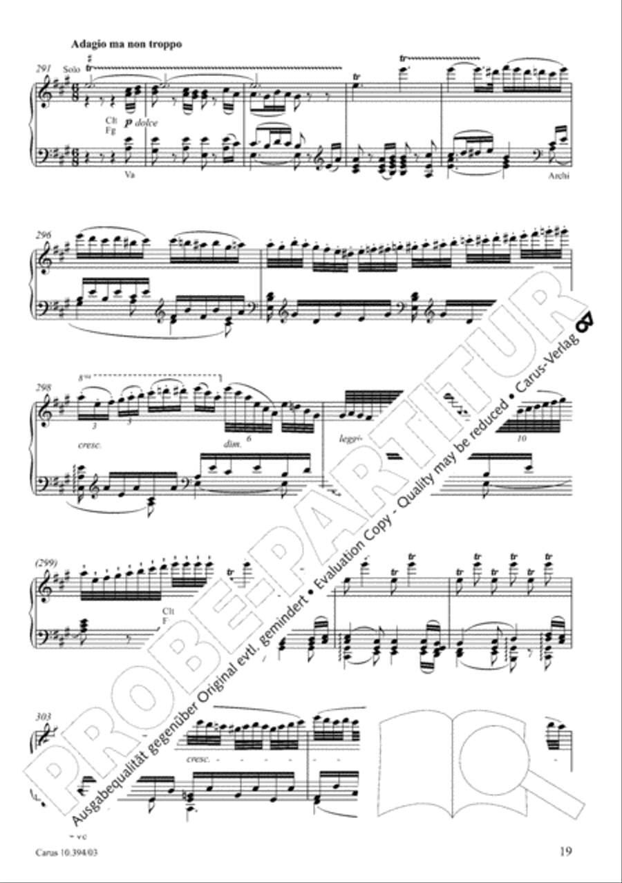 Fantasia for piano, choir and orchestra SSATB scores gallery preview page 20