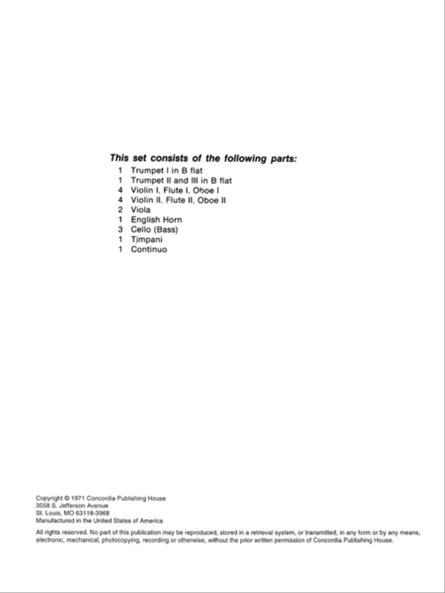 Alleluia! For Christ the Lord Is Risen / Alleluia! O Praise the Lord Most Holy (Instrumental Parts) Orchestra scores gallery preview page 2