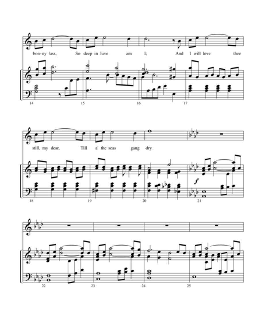 Red, Red Rose (solo) Voice Solo scores gallery preview page 2