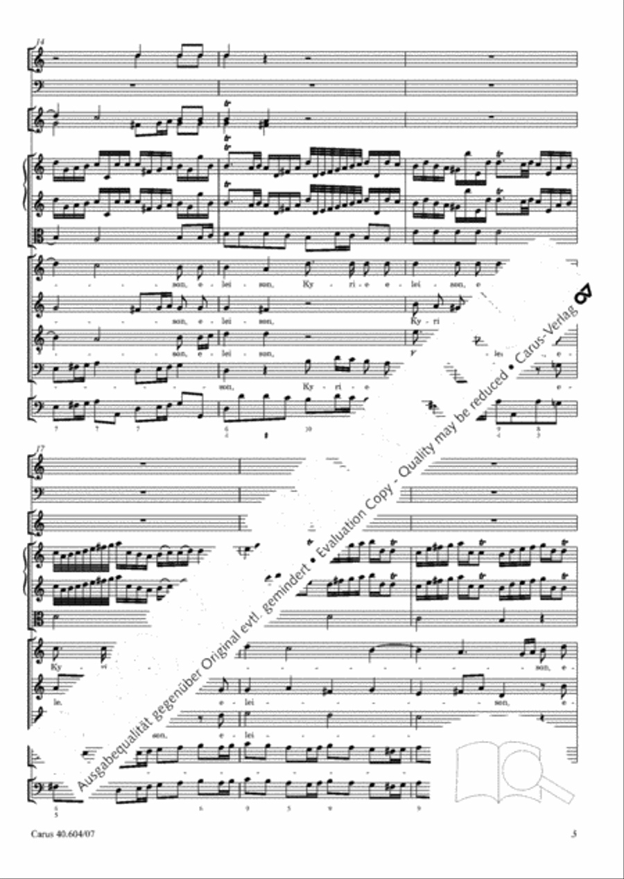 Grosse Mariazeller Messe in C 4-Part scores gallery preview page 16