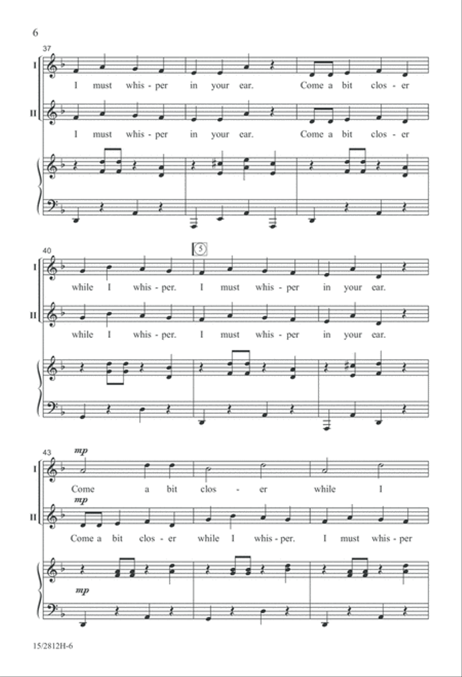 Whisper! 2-Part scores gallery preview page 7