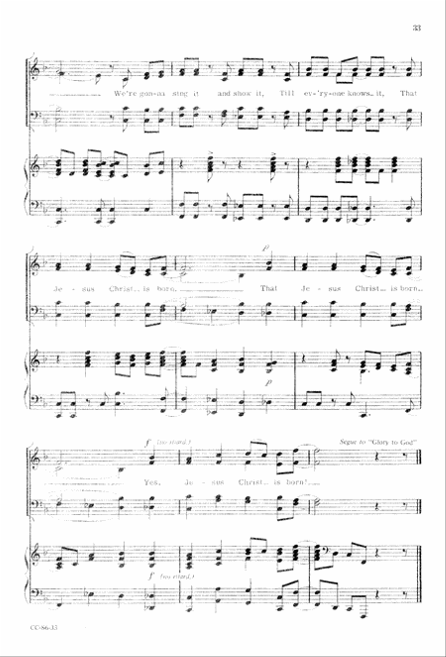 Angels' Song Angels' Song 4-Part scores gallery preview page 35