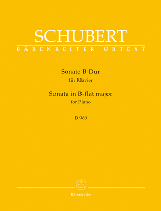 Book cover for Sonata for Piano in B-flat major D 960