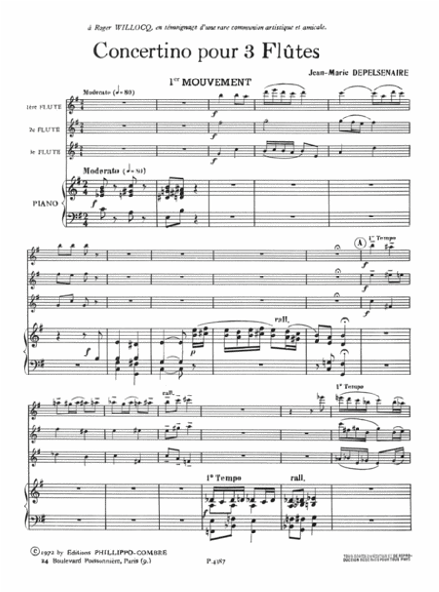 Concertino Concertino Clarinet scores gallery preview page 2