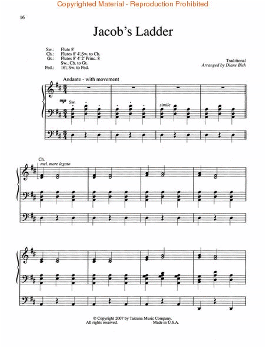 The Organ Music of Diane Bish: The American Collection Organ scores gallery preview page 4