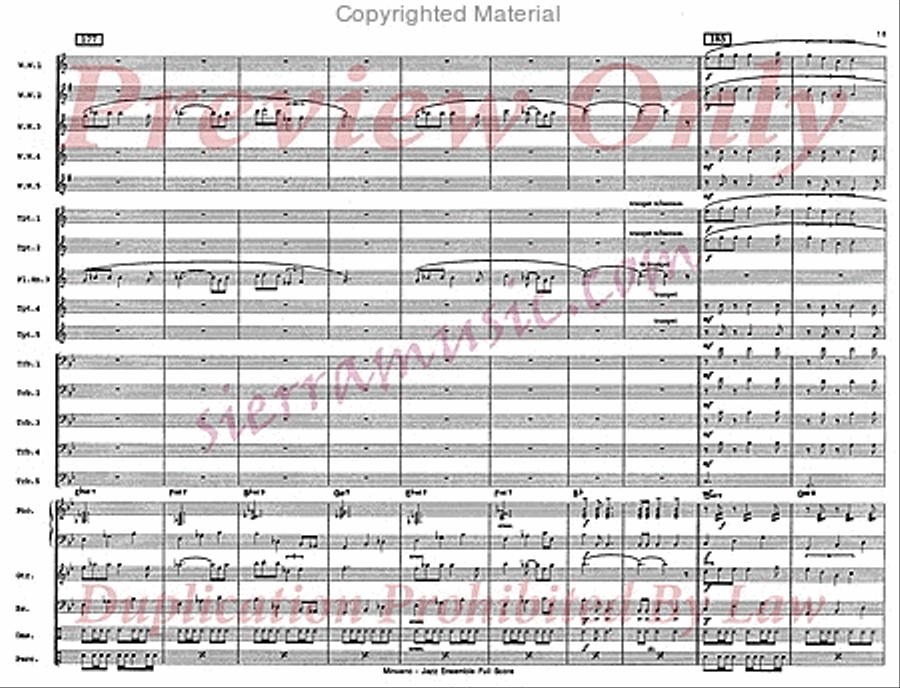 Minuano (six eight) Big Band scores gallery preview page 20