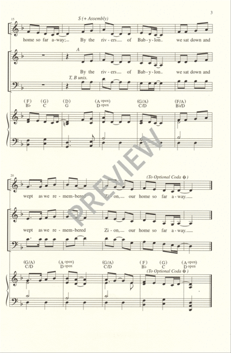 By the Rivers of Babylon 3-Part scores gallery preview page 3