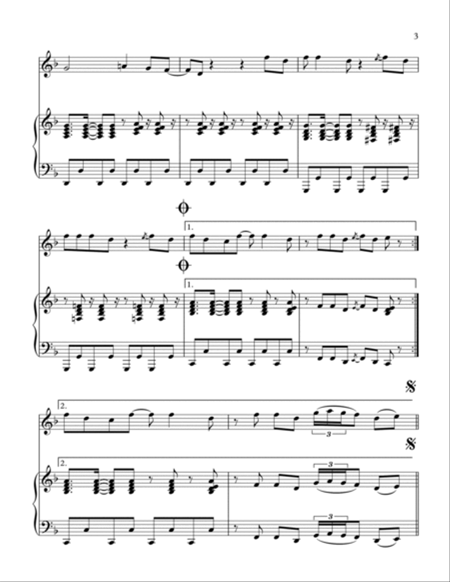 Y.m.c.a. Clarinet Solo scores gallery preview page 4