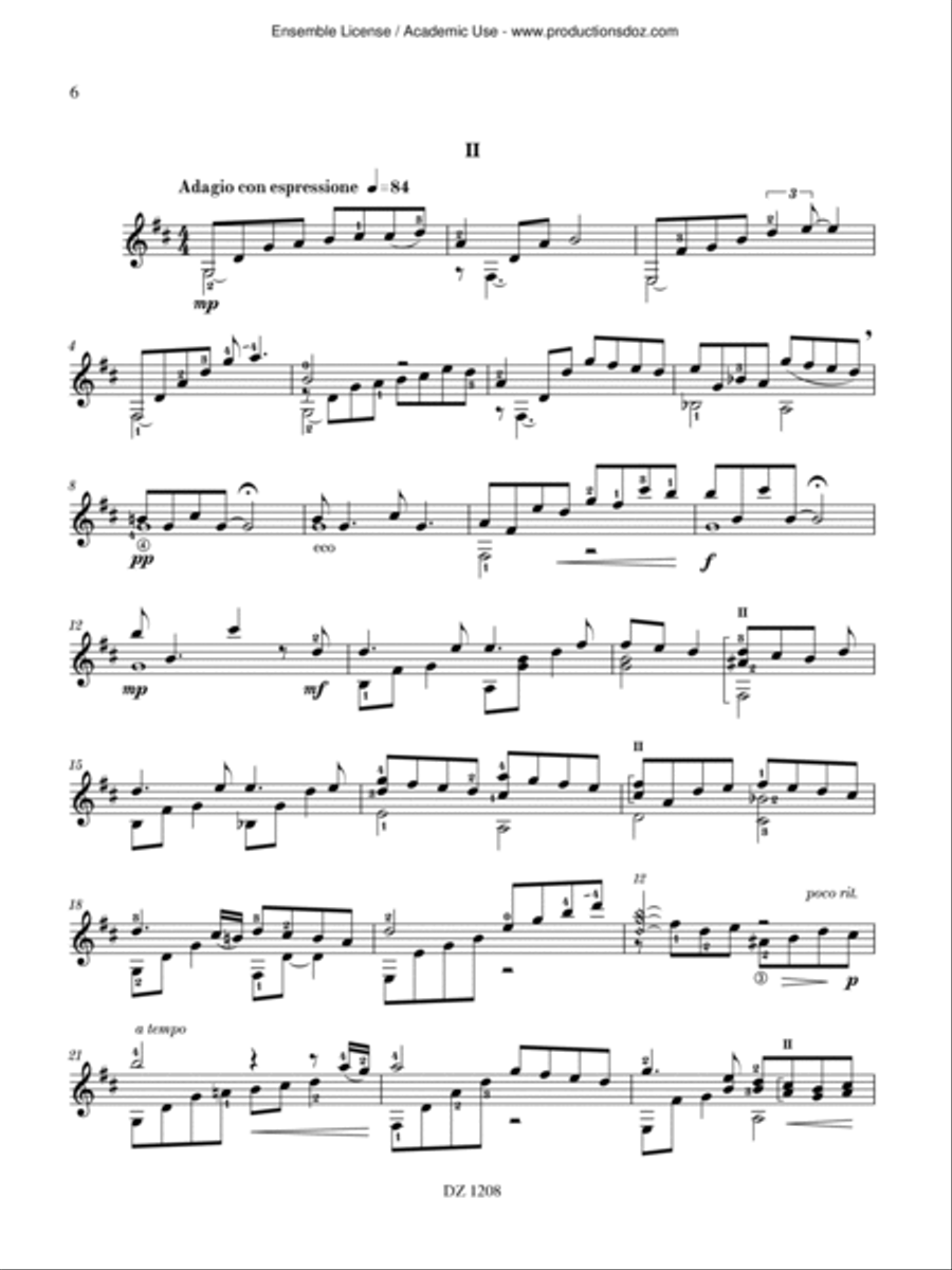 Sonatina Lauriana Classical Guitar scores gallery preview page 6