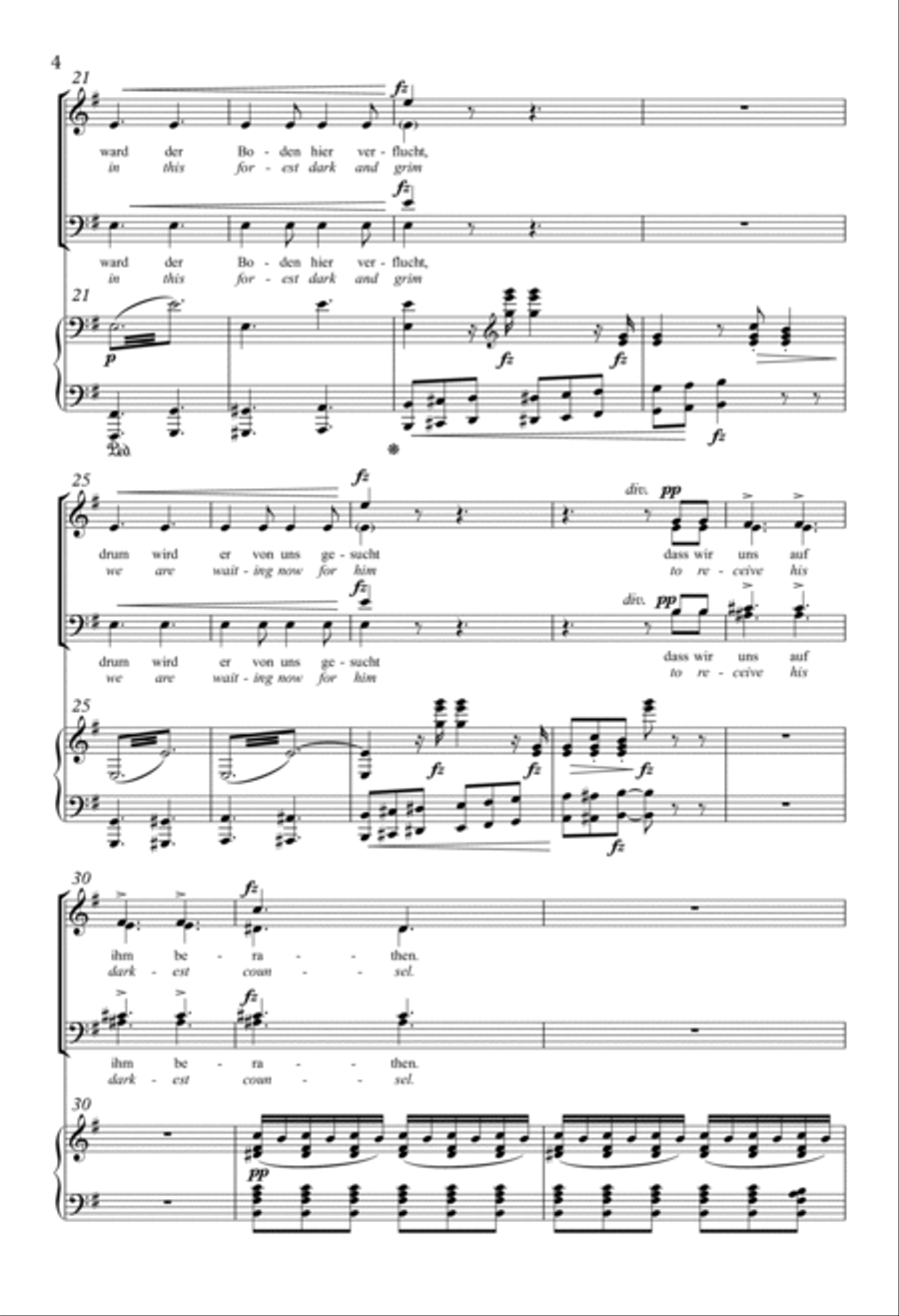 Chorus of Witches and Spirits 4-Part scores gallery preview page 3