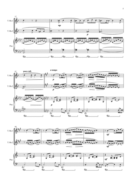 Flower Duet for Two Horns & Intermediate Piano image number null
