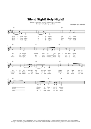 Book cover for Silent Night! Holy Night! (Key of G Major)