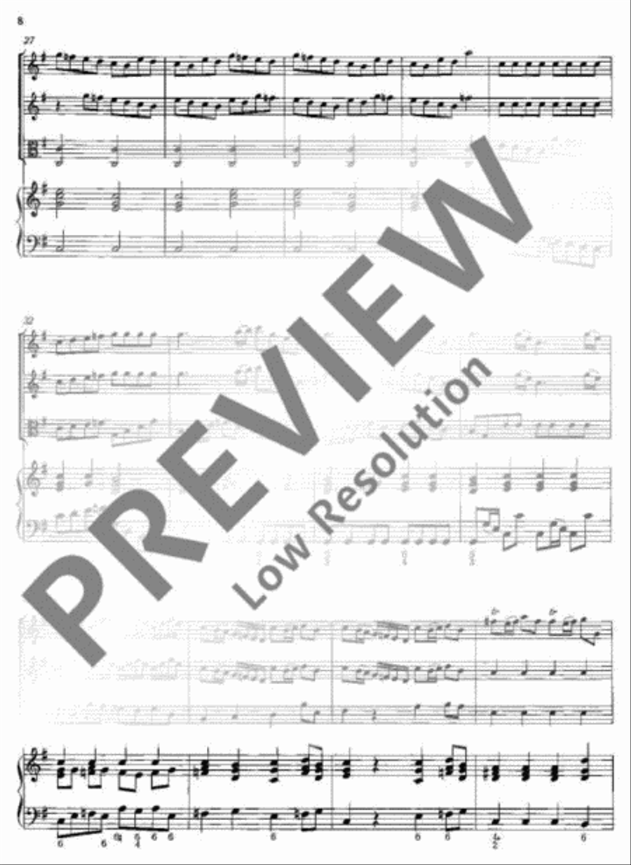 Concerto polonois G Major Basso Continuo scores gallery preview page 9