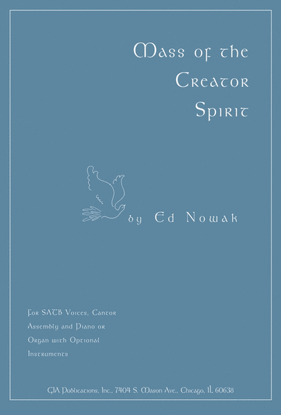 Mass of the Creator Spirit - Choral / Accompaniment edition image number null