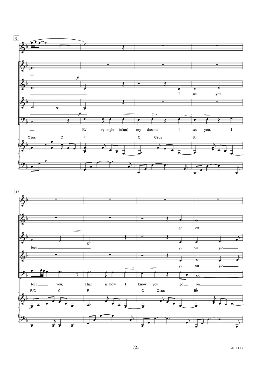 My Heart Will Go On (love Theme From 'titanic') 4-Part scores gallery preview page 2