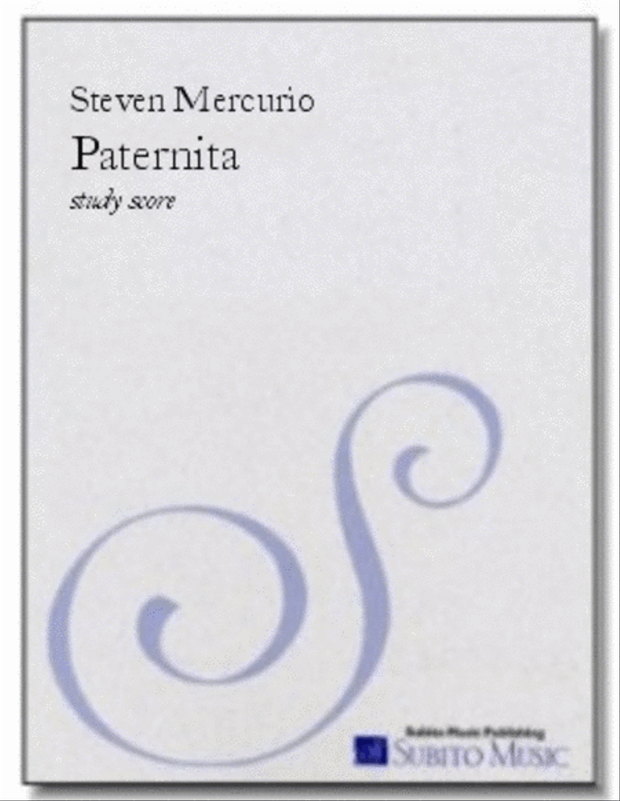Paternita Paternita Choir scores gallery preview page 1