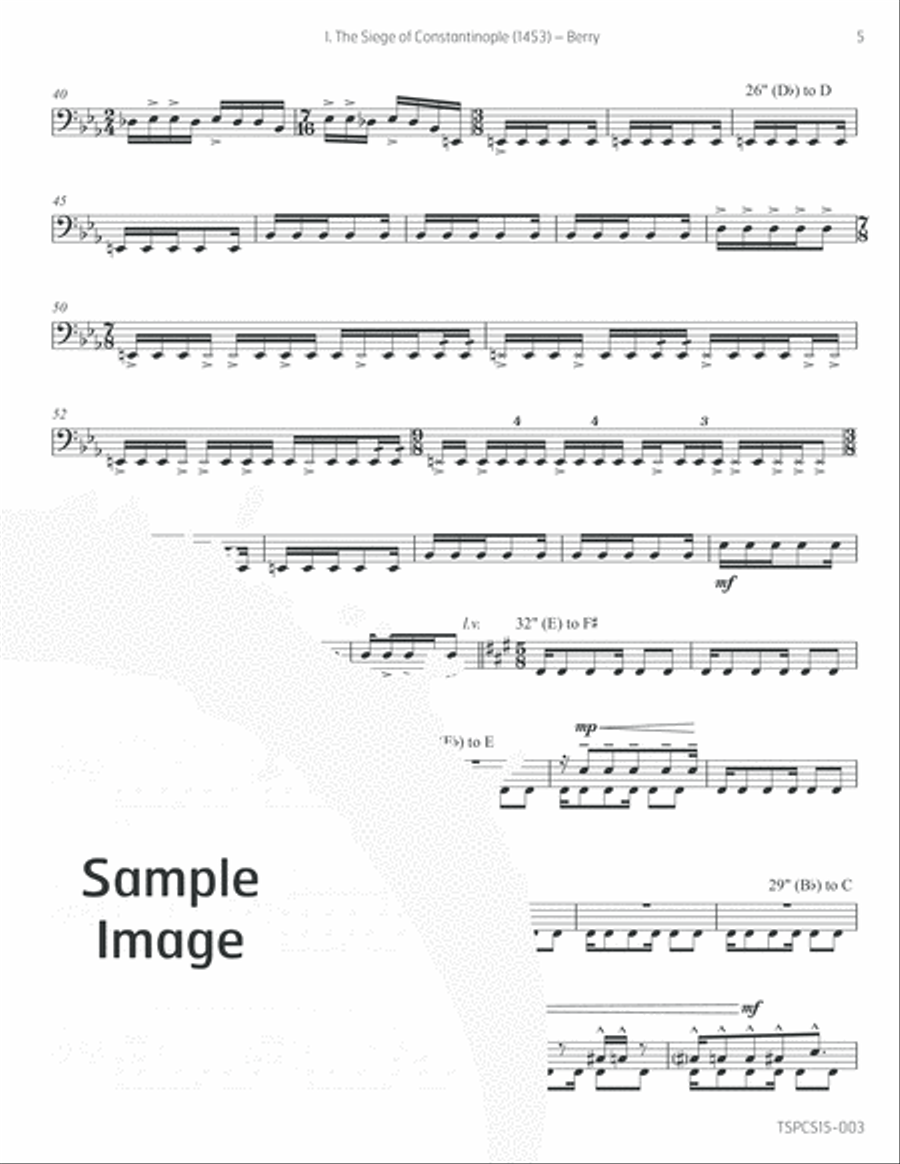 Mehteran Percussion scores gallery preview page 6
