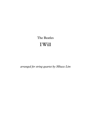 Book cover for I Will